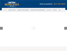 Tablet Screenshot of henryallengaragedoors.com